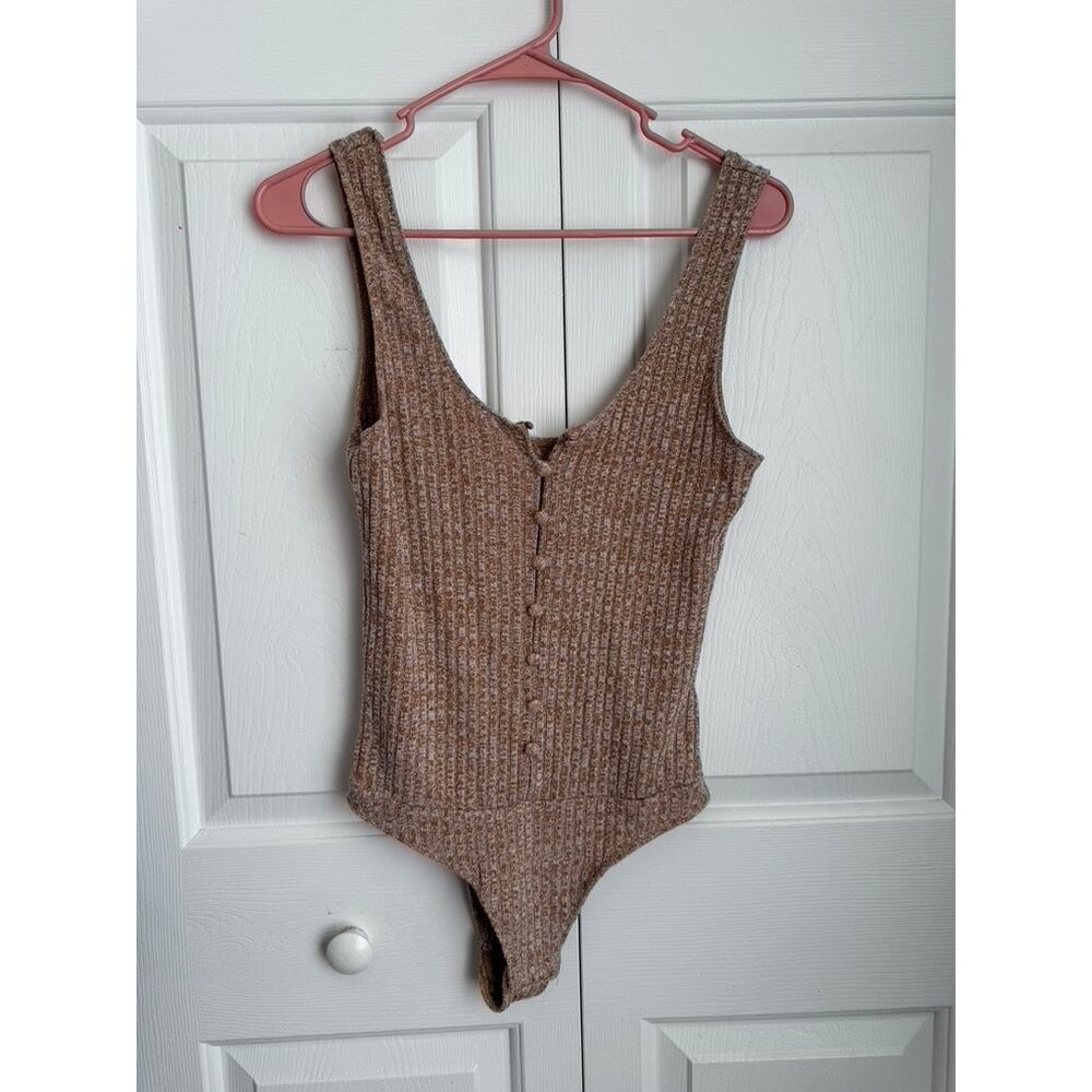 Privacy Please Revolve Button Front Sweater Woven… - image 1